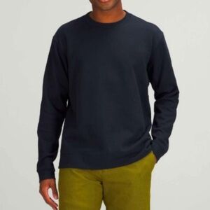 Lululemon Men's Navy French Terry Sweater navy Blue
